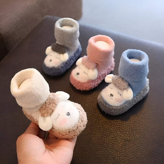 Plush Animal Sock Booties For Toddlers