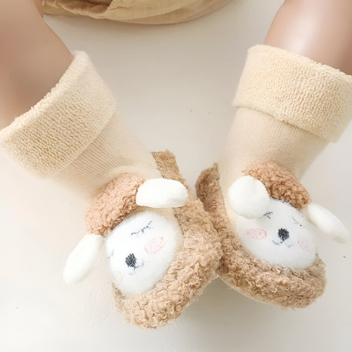 Plush Animal Sock Booties For Toddlers