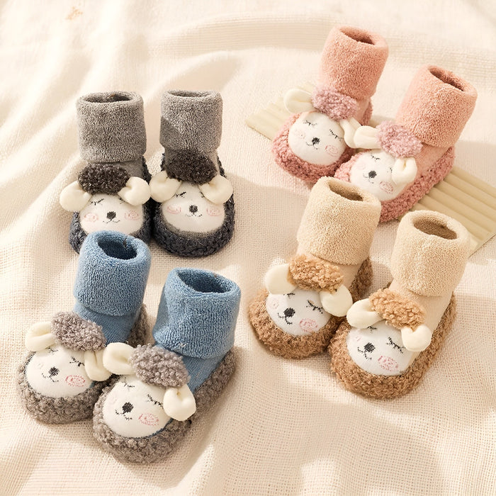 Plush Animal Sock Booties For Toddlers