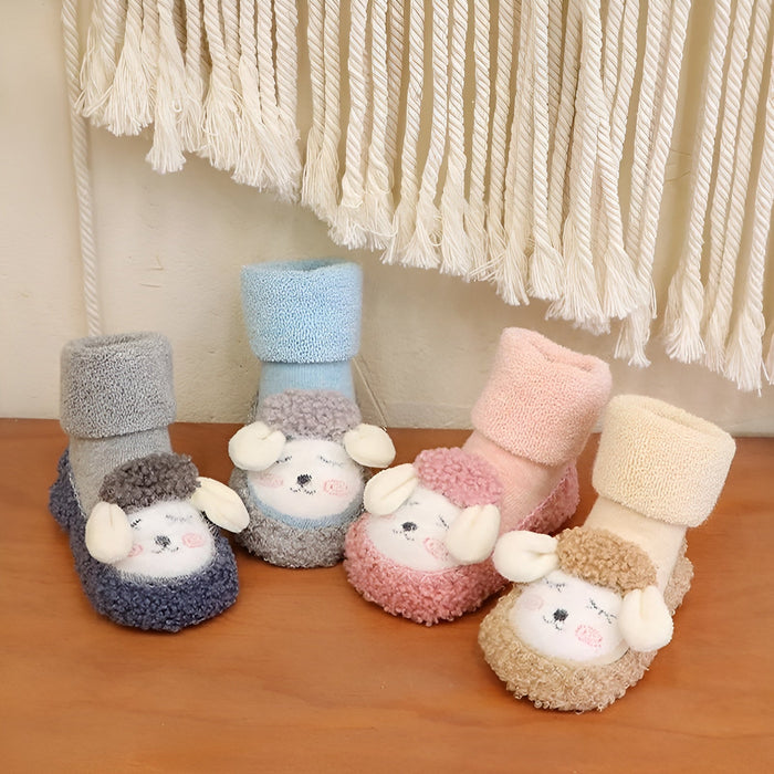 Plush Animal Sock Booties For Toddlers