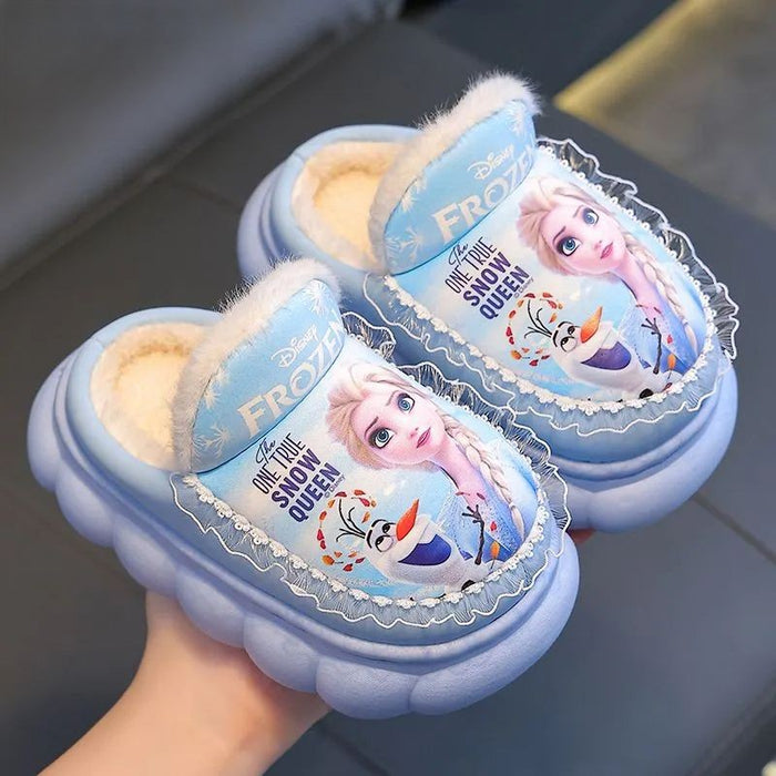 Princess Elsa Warm Waterproof Comfy Slippers