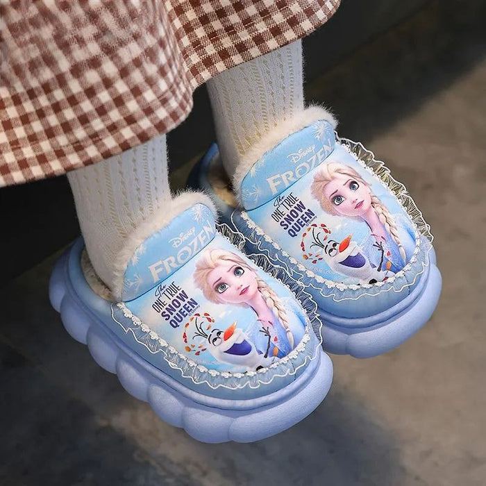 Princess Elsa Warm Waterproof Comfy Slippers