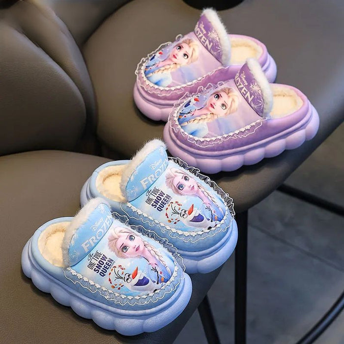 Princess Elsa Warm Waterproof Comfy Slippers