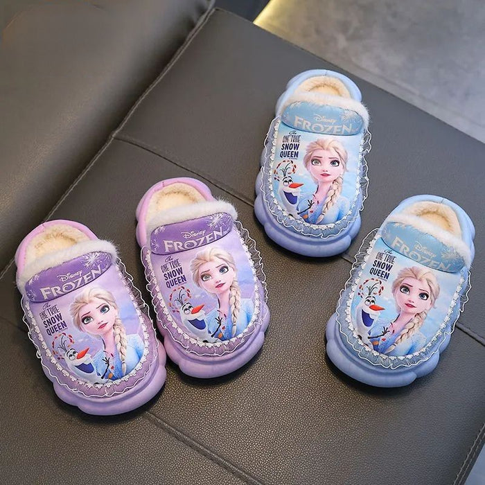 Princess Elsa Warm Waterproof Comfy Slippers