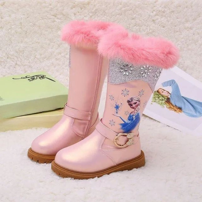 Princess Elsa Warm Winter Boots