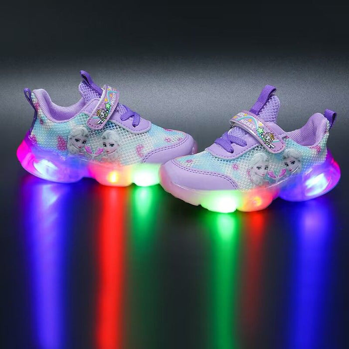 Princess Printed Casual LED Shoes