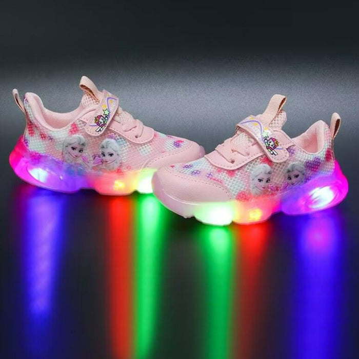 Princess Printed Casual LED Shoes