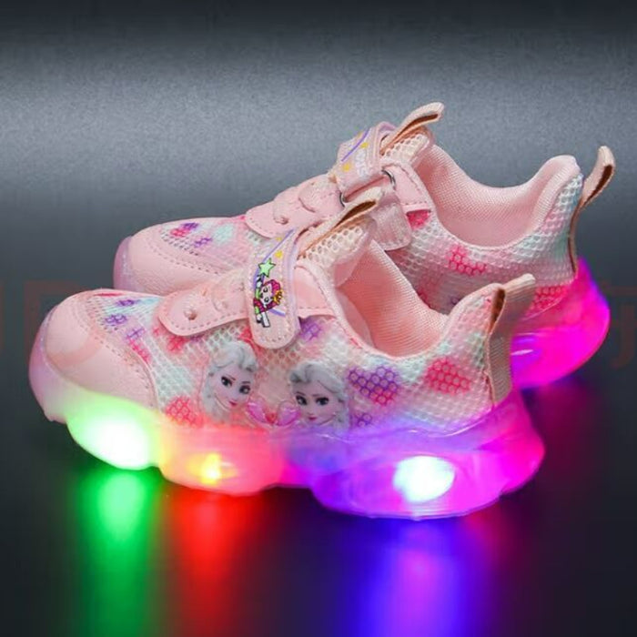 Princess Printed Casual LED Shoes