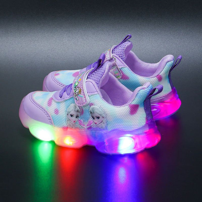 Princess Printed Casual LED Shoes