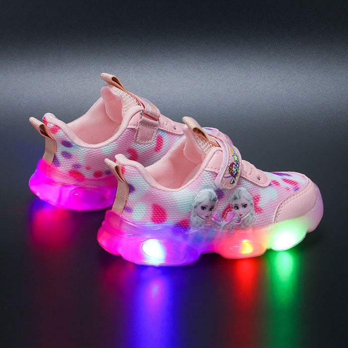 Princess Printed Casual LED Shoes