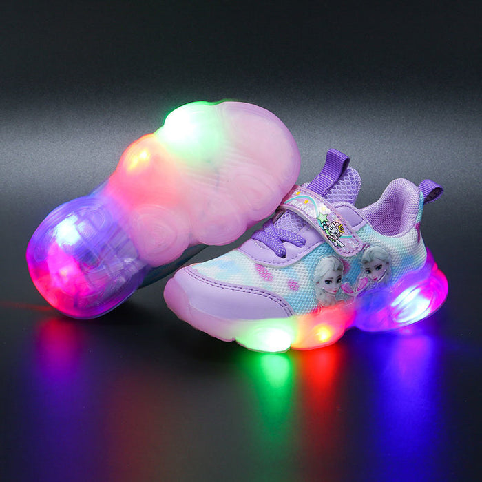 Princess Printed Casual LED Shoes