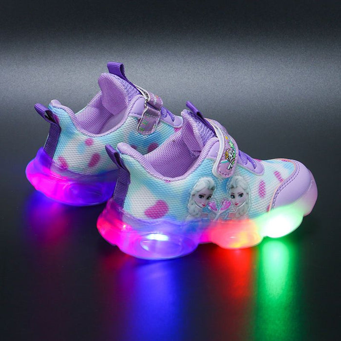 Princess Printed Casual LED Shoes