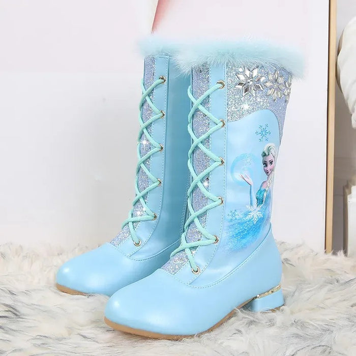 Printed Long Boot With Zip