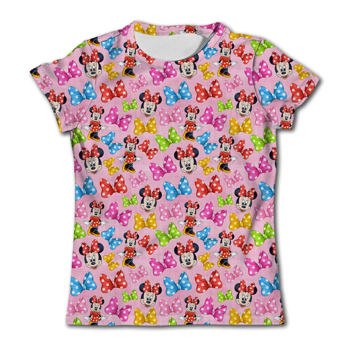 Minnie Mouse Printed Short Sleeve Top