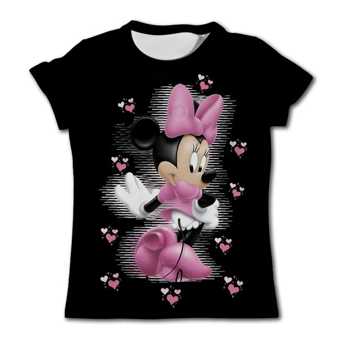 Minnie Mouse Printed Short Sleeve Top