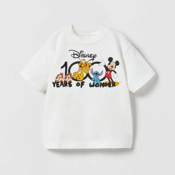 Round Collar Mickey Cartoon T Shirt