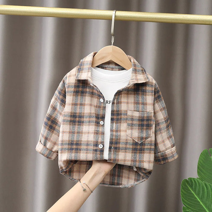 Rustic Plaid Layering Shirt