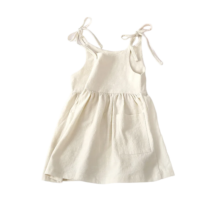 Rustic Suspender Sundress With Pocket