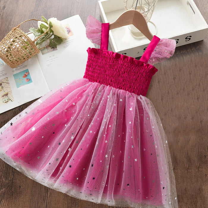 Sparkly Tulle Sleeveless Party Dresses