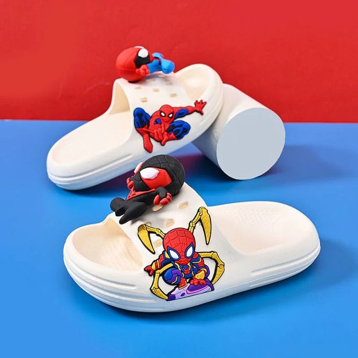 Soft Sole Spiderman Themed Slippers