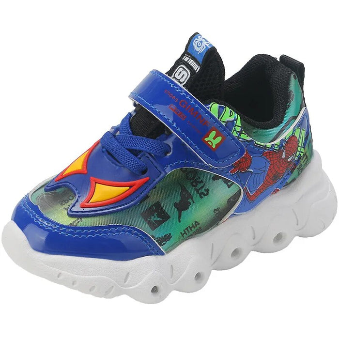 Spiderman Printed LED Casual Shoes