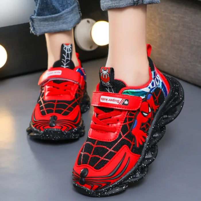 Spiderman Printed Led Shoes