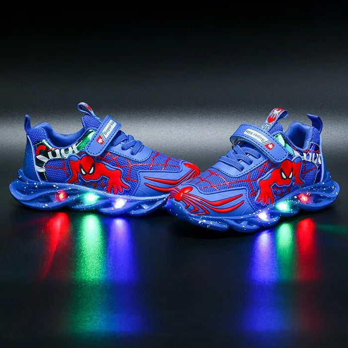 Spiderman Printed Led Shoes