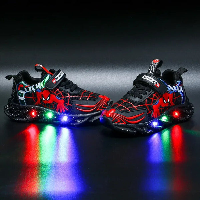 Spiderman Printed Led Shoes