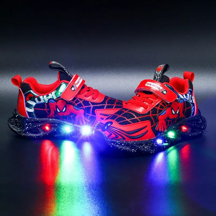 Spiderman Printed Led Shoes