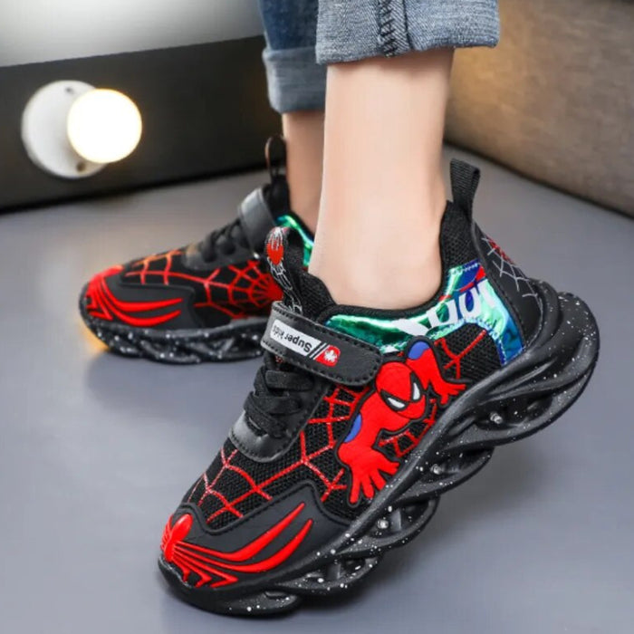 Spiderman Printed Led Shoes