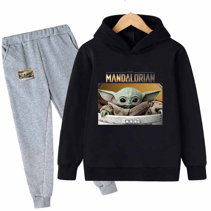 Star Wars Yoda Character Casual Hoodies Set