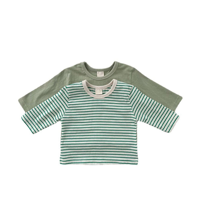 Stripes Patterned Long Sleeve T Shirt