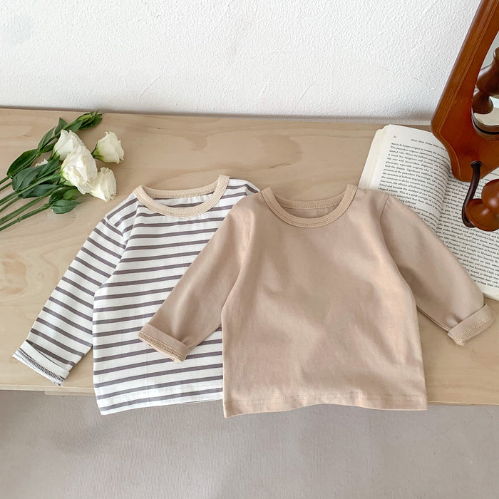 Stripes Patterned Long Sleeve T Shirt