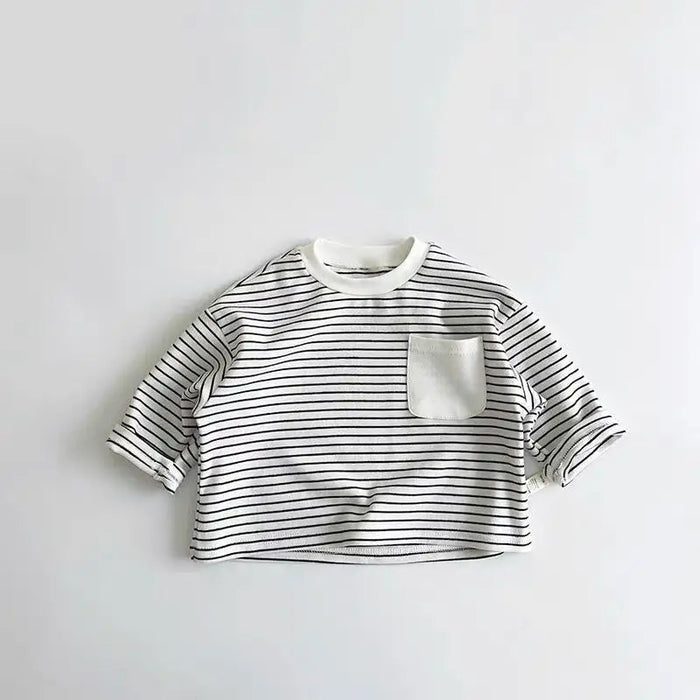 Strips Pattern Long Sleeve T Shirt