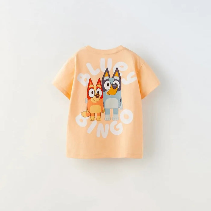 Summer Fun Cartoon Full Print Short Sleeve T Shirt For Kids