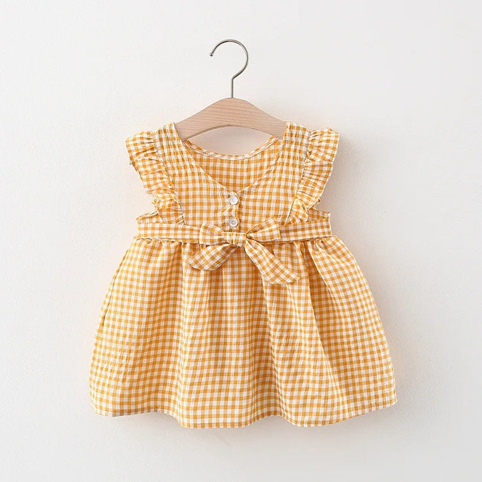 Summer Sleeveless Lattice Dress