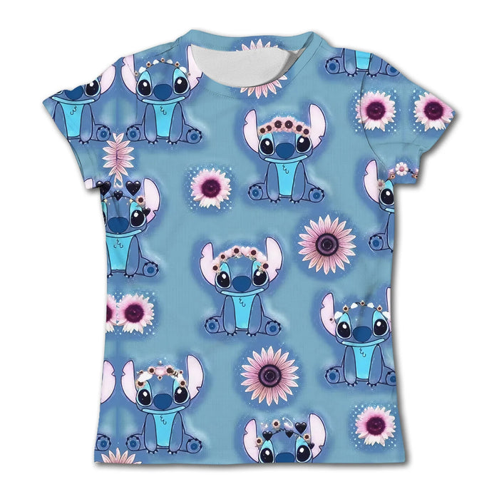 Summer Stitch Printed T Shirt