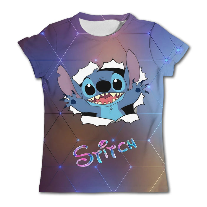 Summer Stitch Printed T Shirt