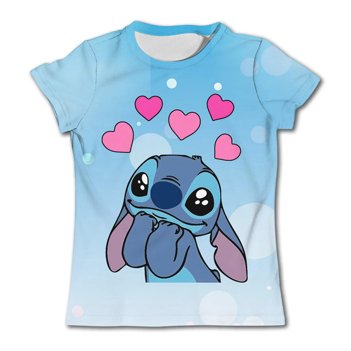 Summer Stitch Printed T Shirt