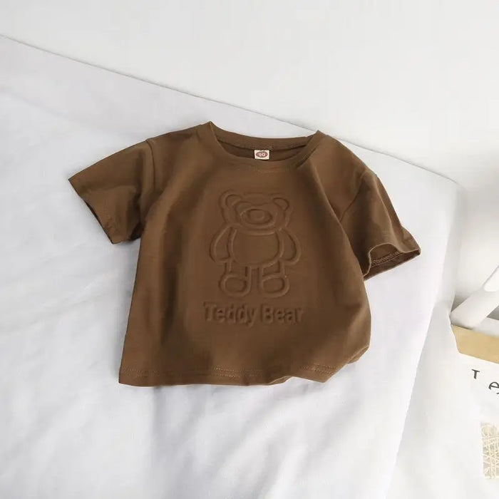 Teddy Bear Printed Pullover TShirt