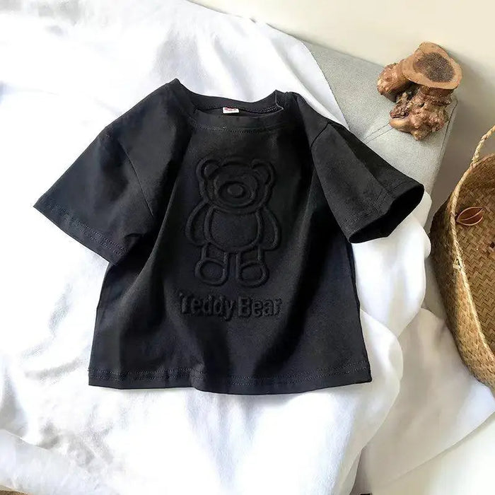 Teddy Bear Printed Pullover TShirt