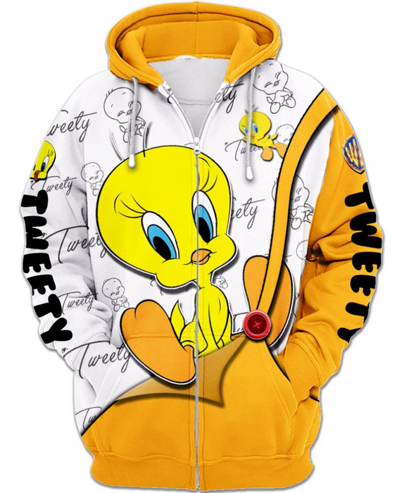 Children Tweety Bird Zip Up Hoodie