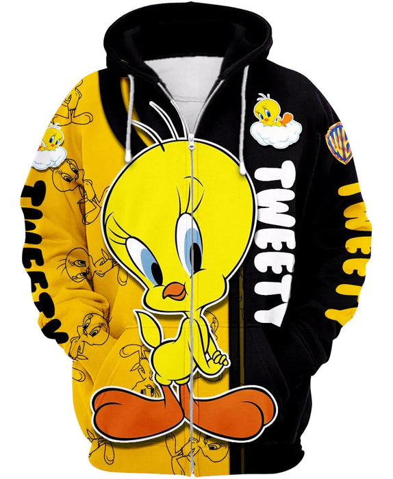 Children Tweety Zip Up Hoodie