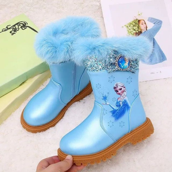 Warm Winter Princess Elsa Casual Boots