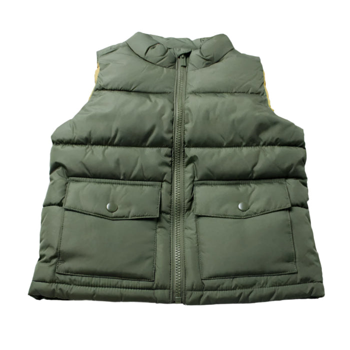 Quilted Puffer Vest With Water Resistance