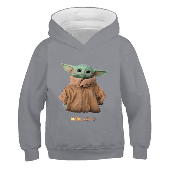 Yoda Print Long Sleeve Sweatshirt