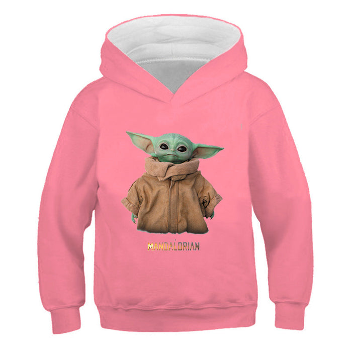 Yoda Print Long Sleeve Sweatshirt