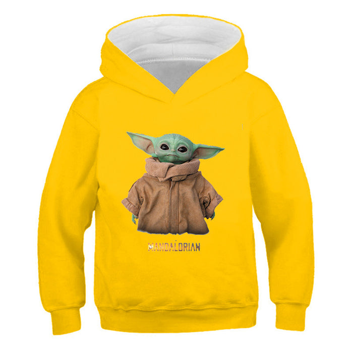 Yoda Print Long Sleeve Sweatshirt