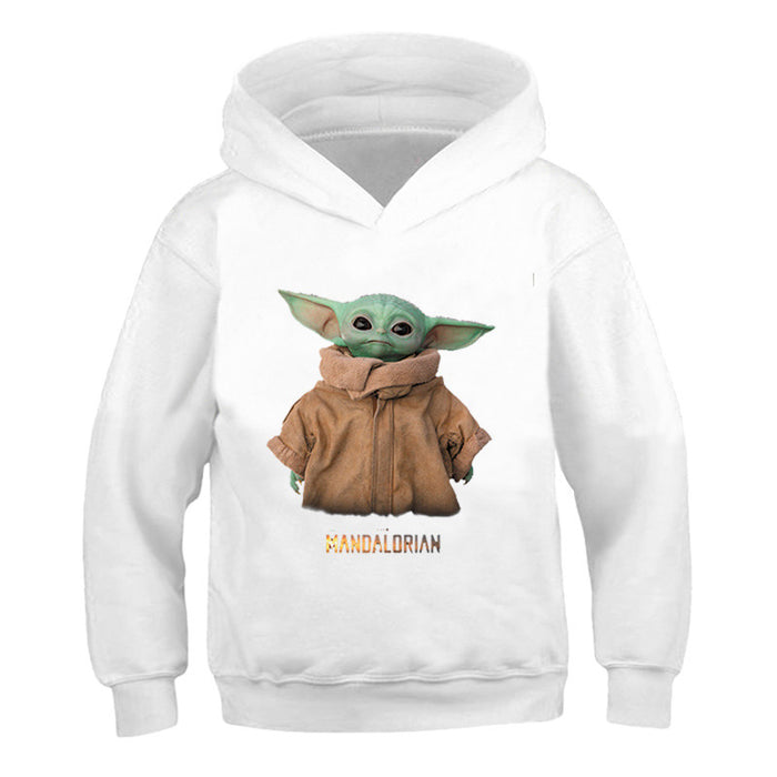 Yoda Print Long Sleeve Sweatshirt