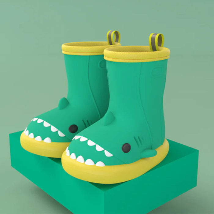 Shark Themed Waterproof Rubber Boots